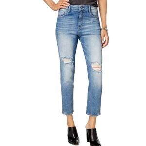 m1858 Women’s Claudia High Rise Distressed Straight Crop Jeans. Size 2/26 NWOT